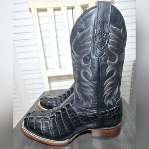 Cody James Exotic Alligator Western Boot Broad Square Toe BECJDD24-06 Men Sz 9.5